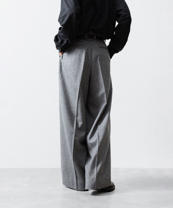 ssstein(シュタイン)のW/CA BEAVER EXTRA WIDE TROUSERS - GREYの公式通販サイトsession福岡セレクトショップ