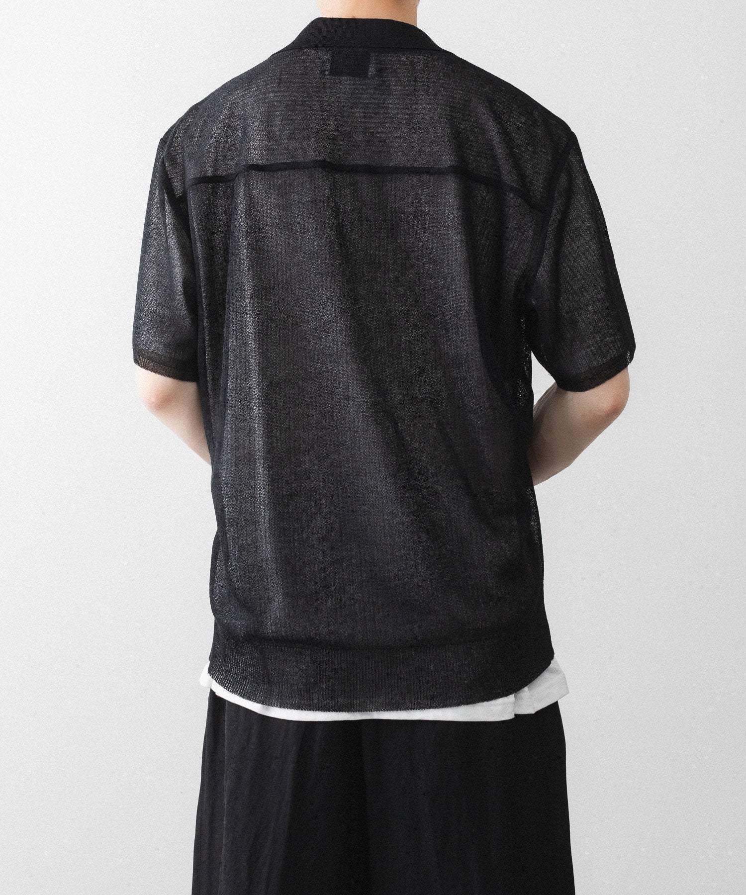 ssstein / シュタイン】PE/RAMIE KNIT SS SKIPPER - BLACK | 公式通販