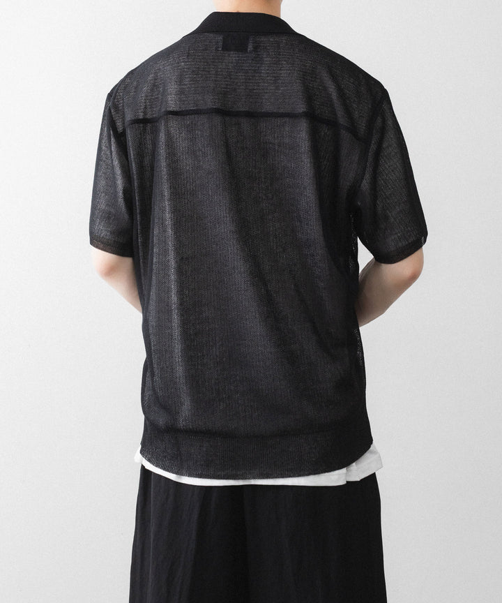 ssstein(シュタイン)のPE/RAMIE KNIT SS SKIPPER - BLACKの公式通販サイトsession福岡セレクトショップ