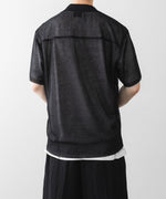 画像をギャラリービューアに読み込む, ssstein(シュタイン)のPE/RAMIE KNIT SS SKIPPER - BLACKの公式通販サイトsession福岡セレクトショップ
