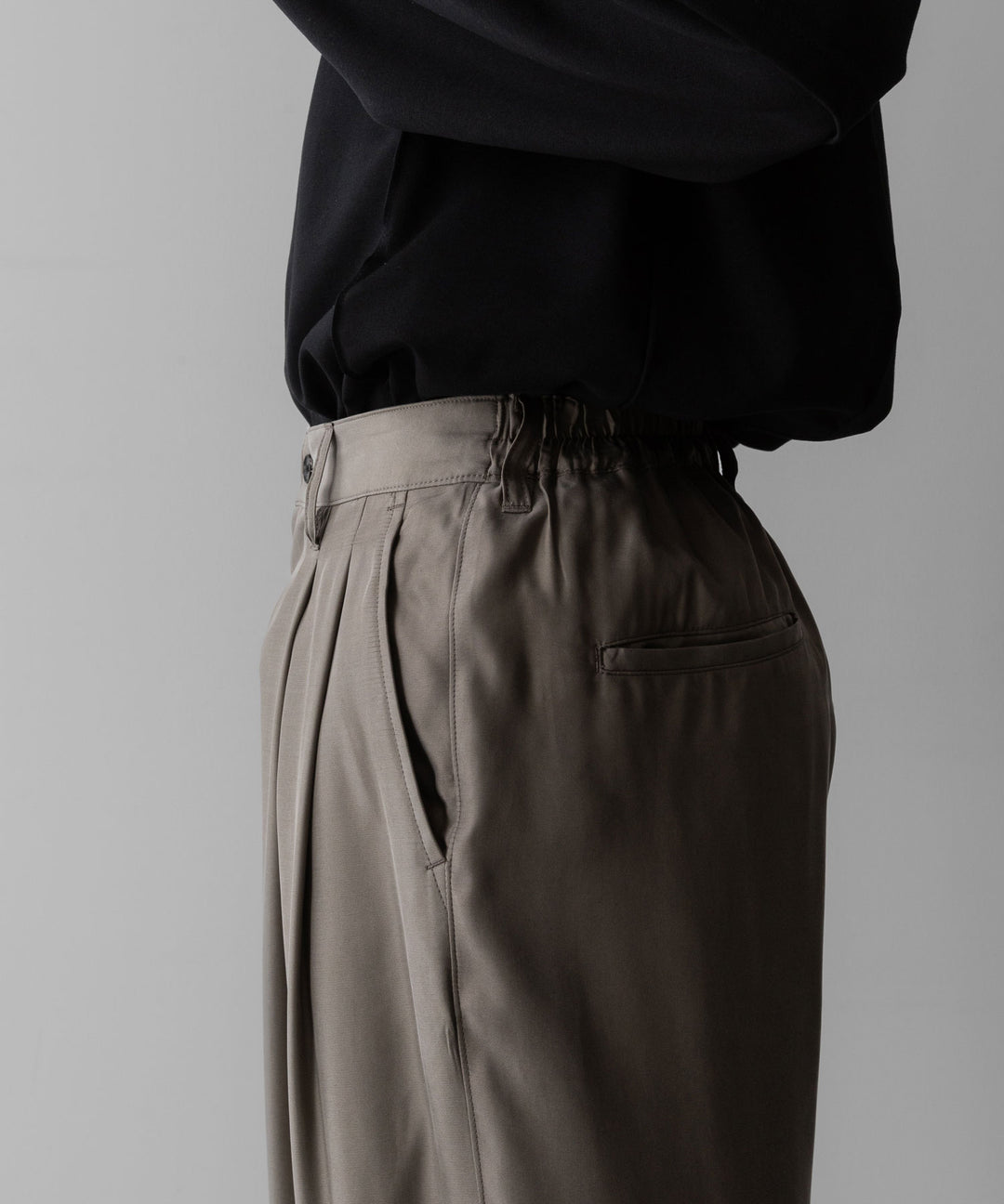 ssstein(シュタイン)のCUPRO TWILL WIDE EASY TROUSERS - TAUPEの公式通販サイトsession福岡セレクトショップ