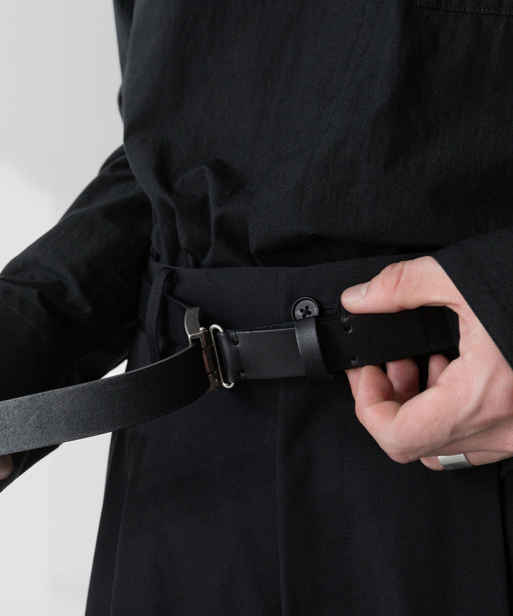 【ssstein】シュタイン 26ss LEATHER BELT ( PLAIN BUCKLE ) - BLACK sessionセッション福岡セレクトショップ 公式通販サイト