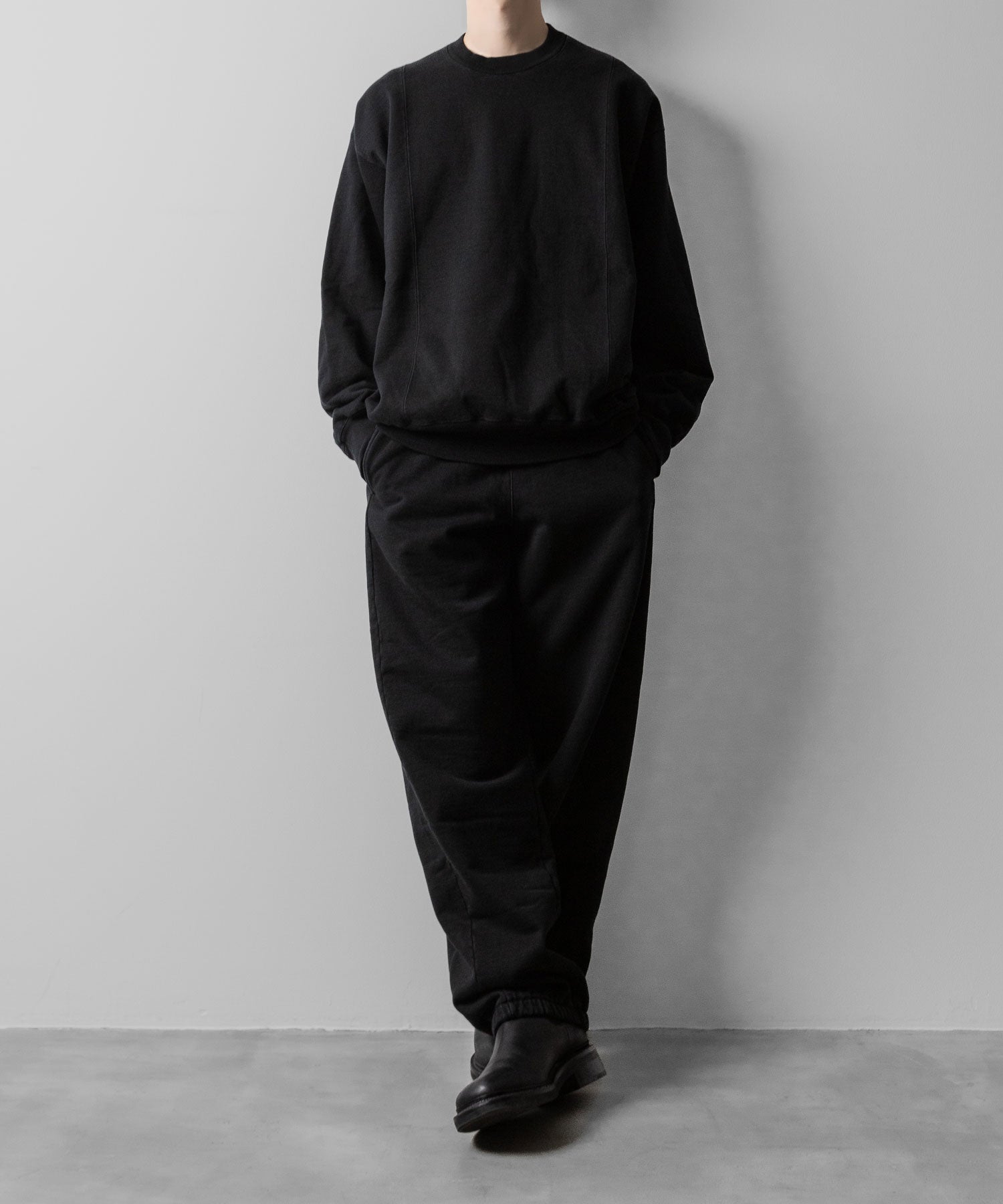 ssstein(シュタイン)のUNTWISTED YARN FADE SWEAT LS - BLACKの公式通販サイトsession福岡セレクトショップ