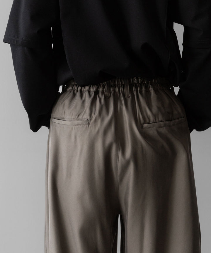 ssstein(シュタイン)のCUPRO TWILL WIDE EASY TROUSERS - TAUPEの公式通販サイトsession福岡セレクトショップ