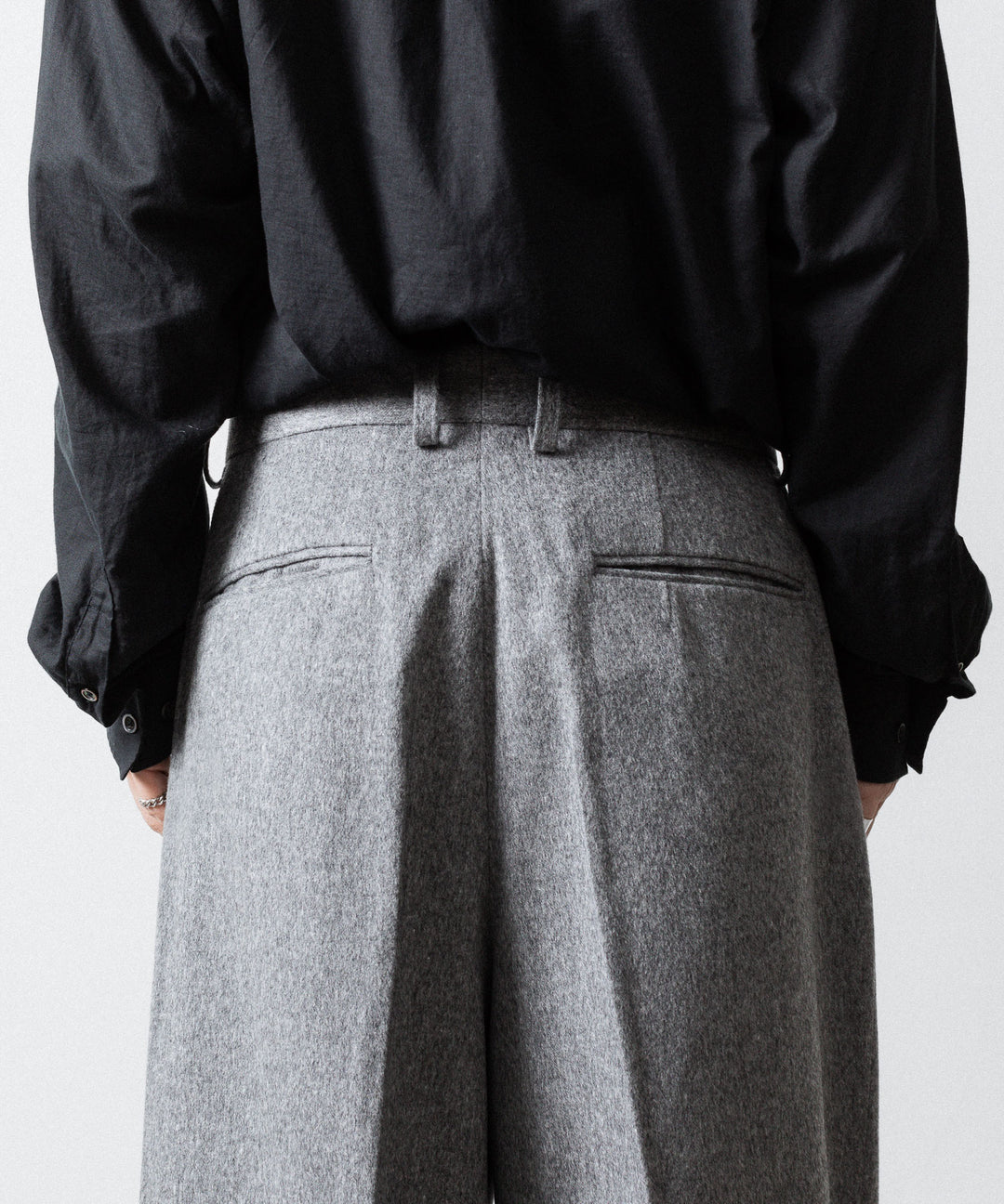 ssstein(シュタイン)のW/CA BEAVER EXTRA WIDE TROUSERS - GREYの公式通販サイトsession福岡セレクトショップ