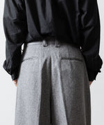 画像をギャラリービューアに読み込む, ssstein(シュタイン)のW/CA BEAVER EXTRA WIDE TROUSERS - GREYの公式通販サイトsession福岡セレクトショップ
