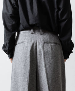 ssstein / シュタイン】W/CA BEAVER EXTRA WIDE TROUSERS - GREY