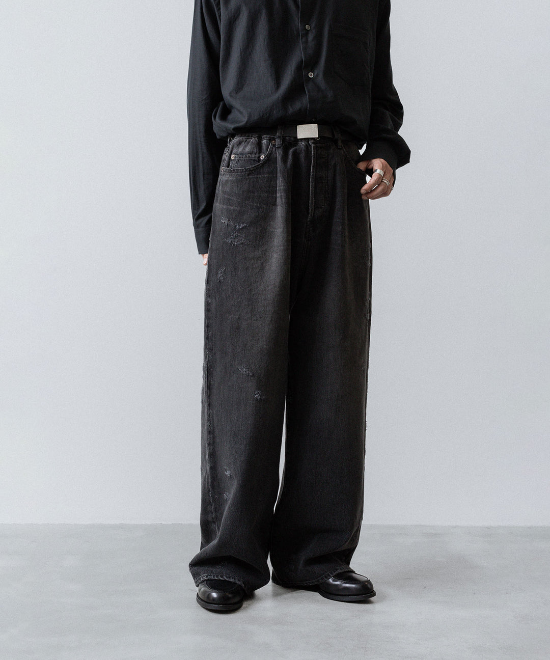 ssstein(シュタイン)のBAGGY DENIM JEANS - BLACKの公式通販サイトsession福岡セレクトショップ