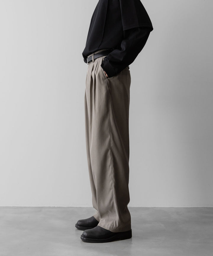 ssstein(シュタイン)のCUPRO TWILL WIDE EASY TROUSERS - TAUPEの公式通販サイトsession福岡セレクトショップ