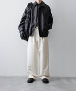 画像をギャラリービューアに読み込む, ssstein(シュタイン)のDOUBLE WEAVE COTTON ONE TUCK WIDE PANTS - CREAMの公式通販サイトsession福岡セレクトショップ
