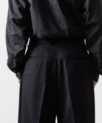 画像をギャラリービューアに読み込む, ssstein(シュタイン)のW/CA BEAVER EXTRA WIDE TROUSERS - BLACKの公式通販サイトsession福岡セレクトショップ
