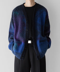 stein(シュタイン)の23AWコレクションGRADATION MOHAIR CARDIGANのBLUE BLACKstein(シュタイン)の23AWコレクションGRADATION MOHAIR CARDIGANのBLUE BLACK