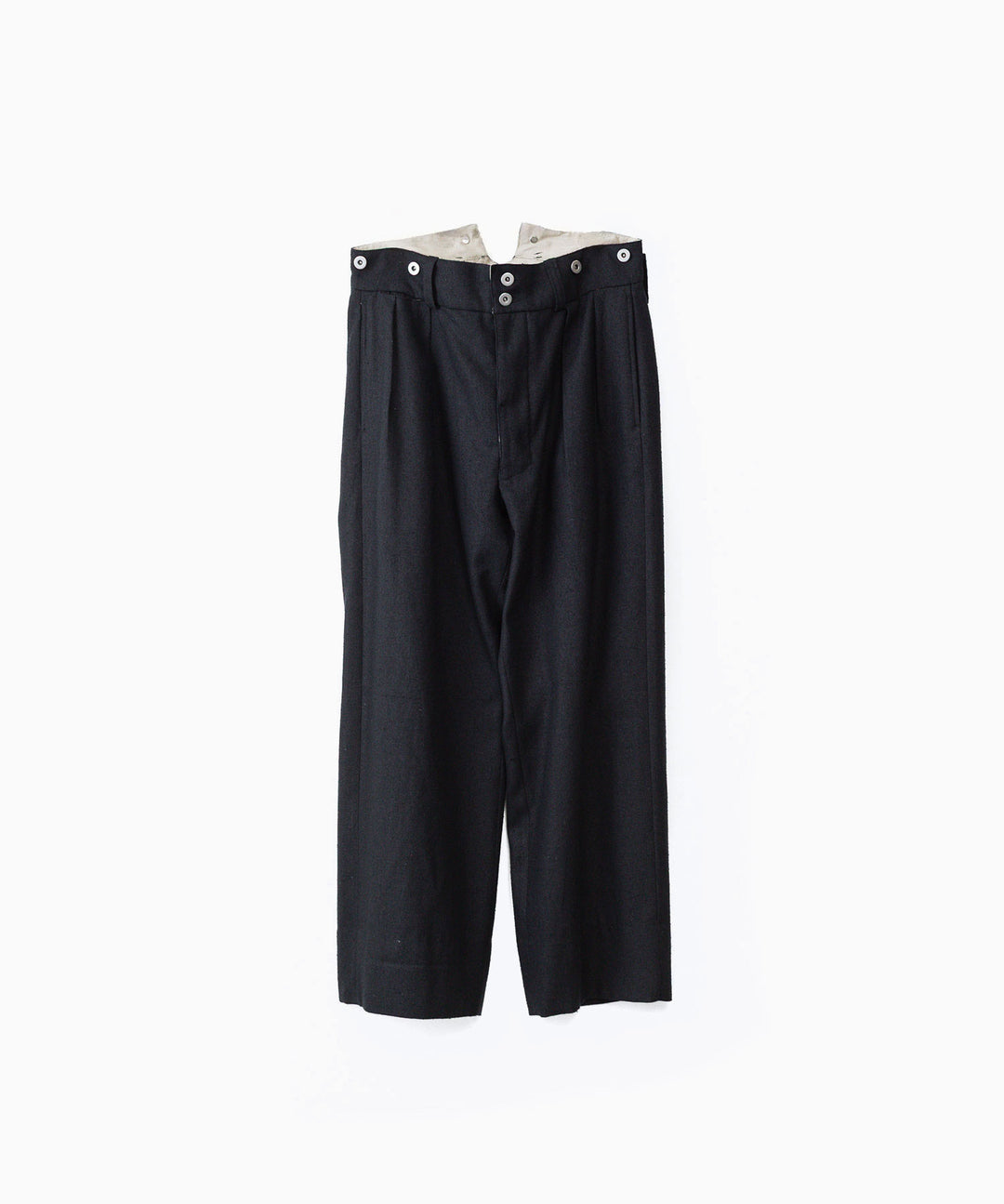 INTÉRIM インテリムのSILK LINEN "BOURGERON" FRENCH WORK TROUSERのBLACK 公式通販サイトsession福岡セレクトショップ