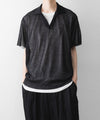 【ssstein】PE/RAMIE KNIT SS SKIPPER - BLACK