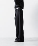 画像をギャラリービューアに読み込む, ssstein(シュタイン)のW/CA BEAVER EXTRA WIDE TROUSERS - BLACKの公式通販サイトsession福岡セレクトショップ
