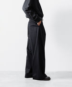 画像をギャラリービューアに読み込む, ssstein(シュタイン)のW/CA BEAVER EXTRA WIDE TROUSERS - BLACKの公式通販サイトsession福岡セレクトショップ
