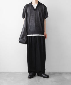 ssstein / シュタイン】PE/RAMIE KNIT SS SKIPPER - BLACK | 公式通販