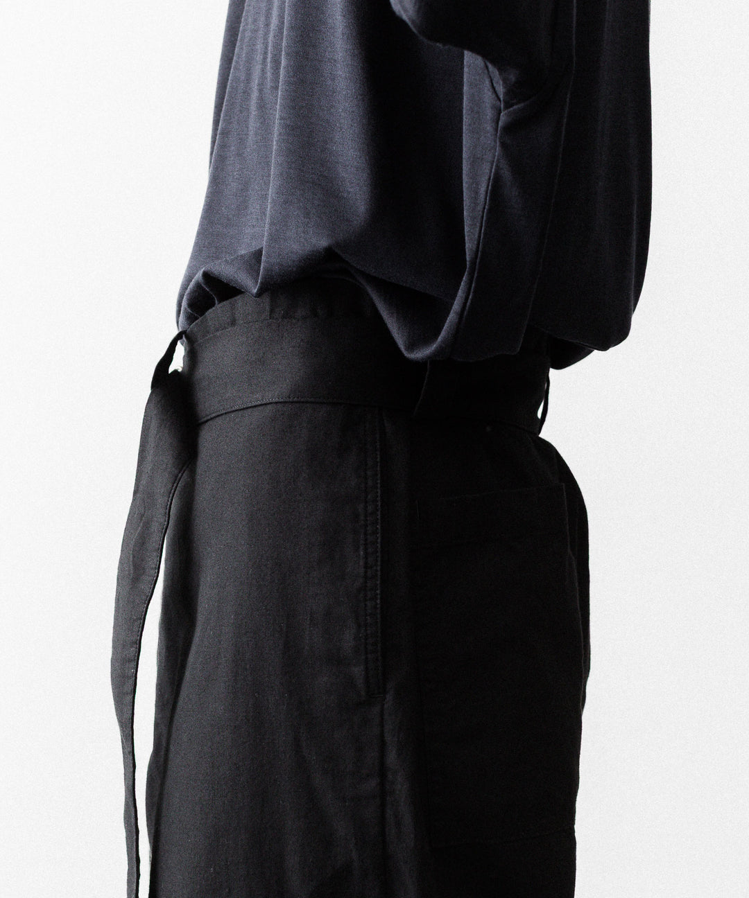 INTÉRIM インテリムのBLACK SURFAR GARMENT DYE BELTED FRENCH ARMY MIL BAGGY TROUSERのBLACK公式通販サイトsession福岡セレクトショップ