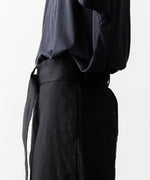 画像をギャラリービューアに読み込む, INTÉRIM インテリムのBLACK SURFAR GARMENT DYE BELTED FRENCH ARMY MIL BAGGY TROUSERのBLACK公式通販サイトsession福岡セレクトショップ
