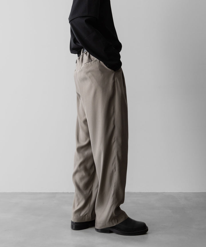 ssstein(シュタイン)のCUPRO TWILL WIDE EASY TROUSERS - TAUPEの公式通販サイトsession福岡セレクトショップ