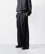 画像をギャラリービューアに読み込む, ssstein(シュタイン)のW/CA BEAVER EXTRA WIDE TROUSERS - BLACKの公式通販サイトsession福岡セレクトショップ
