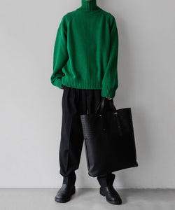 stein(シュタイン)の23AWコレクションEX FINE LAMBS LOOSE HIGH NECK KNIT LSのGREEN sessionセッション福岡セレクトショップ 公式通販サイト