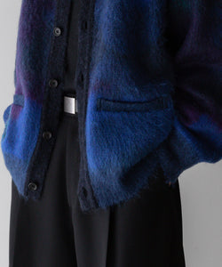 stein(シュタイン)の23AWコレクションGRADATION MOHAIR CARDIGANのBLUE BLACKstein(シュタイン)の23AWコレクションGRADATION MOHAIR CARDIGANのBLUE BLACK