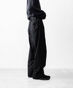 画像をギャラリービューアに読み込む, INTÉRIM インテリムのBLACK SURFAR GARMENT DYE BELTED FRENCH ARMY MIL BAGGY TROUSERのBLACK公式通販サイトsession福岡セレクトショップ
