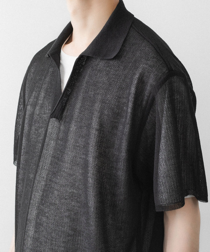 ssstein(シュタイン)のPE/RAMIE KNIT SS SKIPPER - DARK CHARCOALの公式通販サイトsession福岡セレクトショップ
