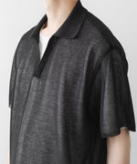 画像をギャラリービューアに読み込む, ssstein(シュタイン)のPE/RAMIE KNIT SS SKIPPER - DARK CHARCOALの公式通販サイトsession福岡セレクトショップ
