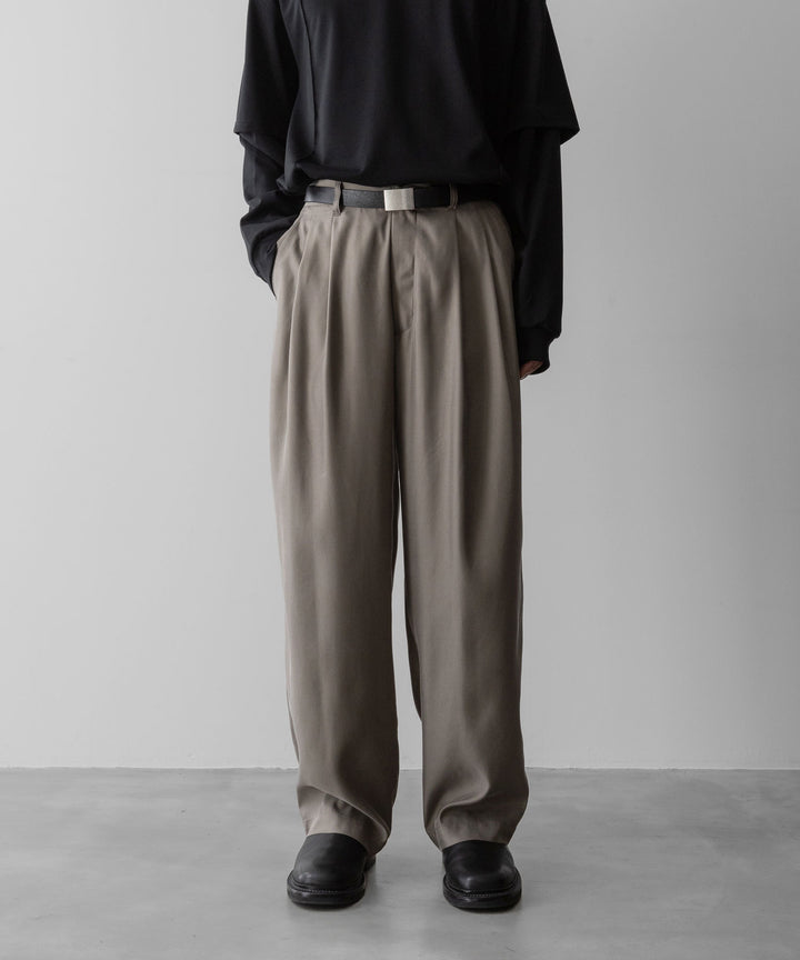 ssstein(シュタイン)のCUPRO TWILL WIDE EASY TROUSERS - TAUPEの公式通販サイトsession福岡セレクトショップ