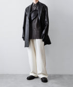 画像をギャラリービューアに読み込む, ssstein(シュタイン)のLAMBS LEATHER HALF COAT - BLACKの公式通販サイトsession福岡セレクトショップ
