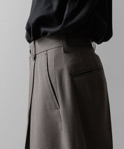 ssstein(シュタイン)のDOUBLE WEAVE HOUNDSTOOTH EXTRA WIDE TROUSERS - HOUNDSTOOTHの公式通販サイトsession福岡セレクトショップ