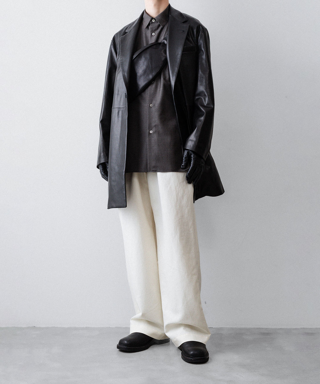 ssstein(シュタイン)のDOUBLE WEAVE COTTON ONE TUCK WIDE PANTS - CREAMの公式通販サイトsession福岡セレクトショップ