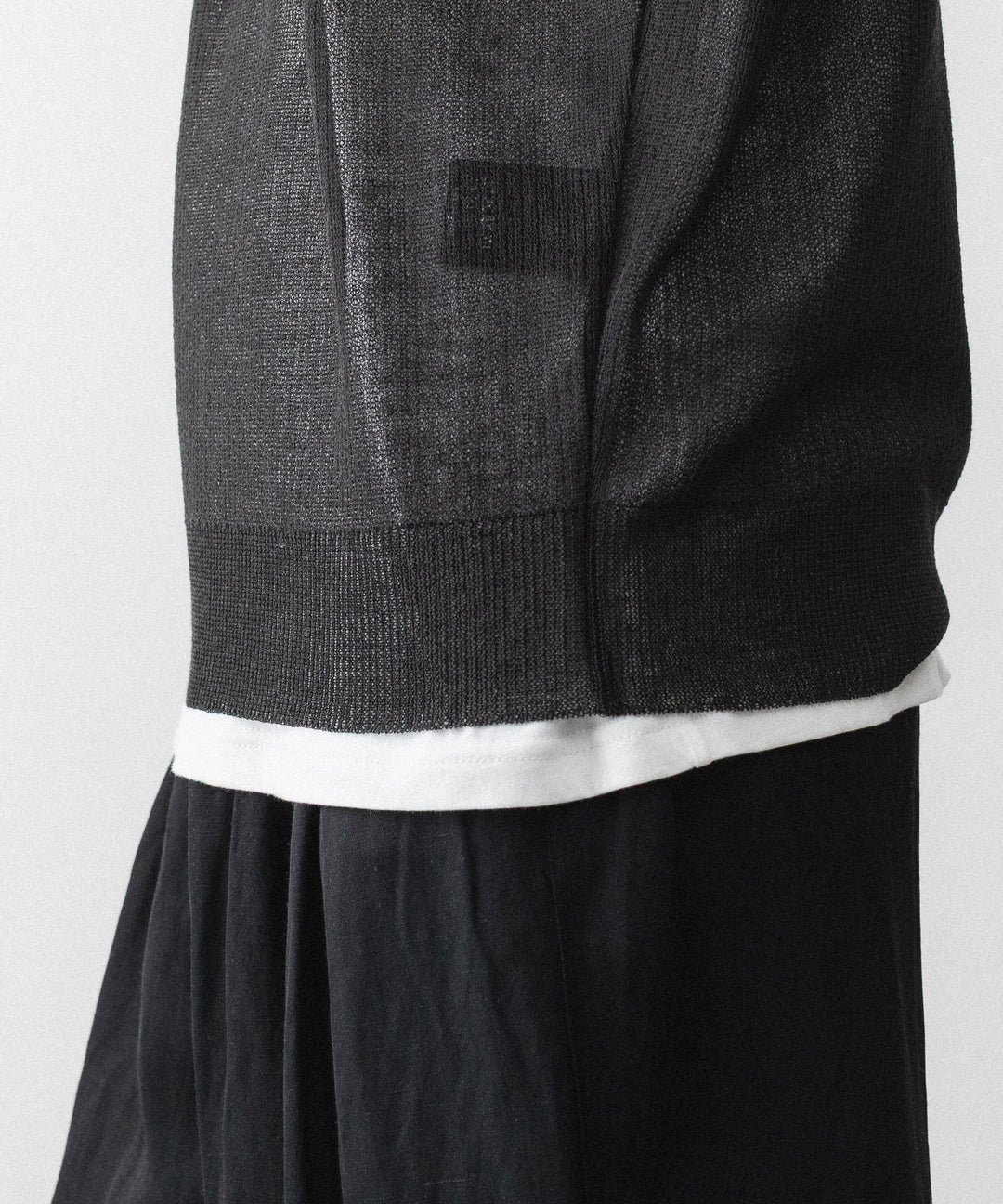 ssstein(シュタイン)のPE/RAMIE KNIT SS SKIPPER - DARK CHARCOALの公式通販サイトsession福岡セレクトショップ