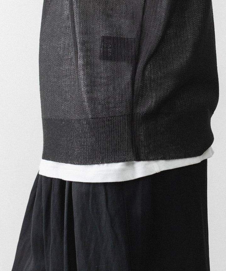 ssstein(シュタイン)のPE/RAMIE KNIT SS SKIPPER - DARK CHARCOALの公式通販サイトsession福岡セレクトショップ