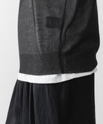 画像をギャラリービューアに読み込む, ssstein(シュタイン)のPE/RAMIE KNIT SS SKIPPER - DARK CHARCOALの公式通販サイトsession福岡セレクトショップ
