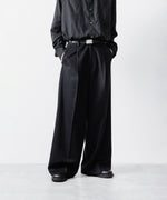 画像をギャラリービューアに読み込む, ssstein(シュタイン)のW/CA BEAVER EXTRA WIDE TROUSERS - BLACKの公式通販サイトsession福岡セレクトショップ
