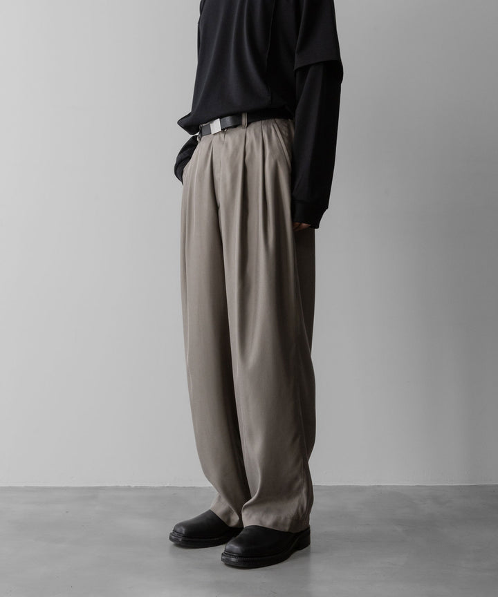 ssstein(シュタイン)のCUPRO TWILL WIDE EASY TROUSERS - TAUPEの公式通販サイトsession福岡セレクトショップ