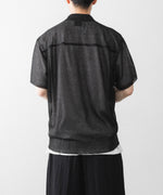 画像をギャラリービューアに読み込む, ssstein(シュタイン)のPE/RAMIE KNIT SS SKIPPER - DARK CHARCOALの公式通販サイトsession福岡セレクトショップ
