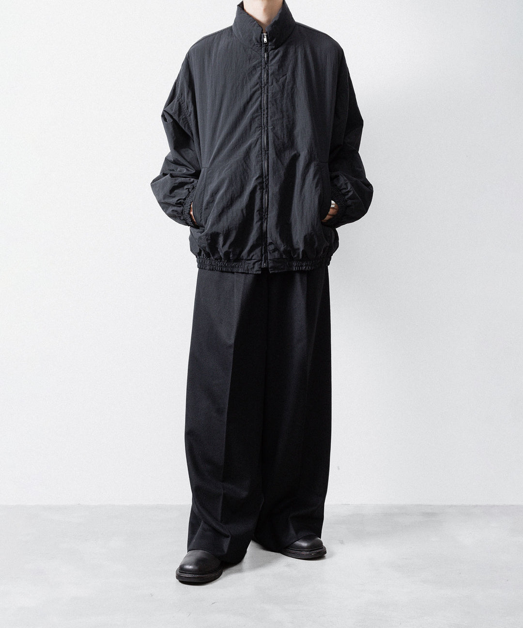 ssstein(シュタイン)のW/CA BEAVER EXTRA WIDE TROUSERS - BLACKの公式通販サイトsession福岡セレクトショップ