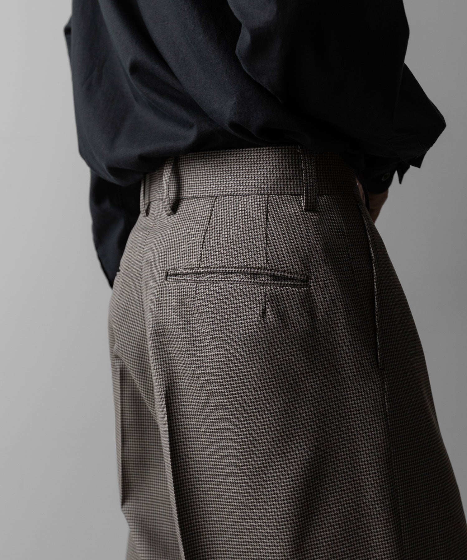 ssstein(シュタイン)のDOUBLE WEAVE HOUNDSTOOTH EXTRA WIDE TROUSERS - HOUNDSTOOTHの公式通販サイトsession福岡セレクトショップ