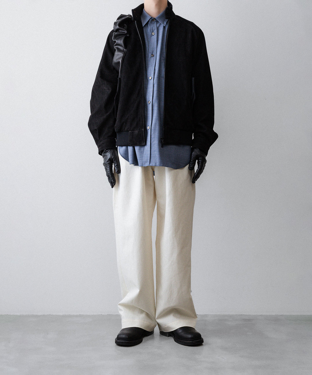 ssstein(シュタイン)のCOW NUBUCK SWING TOP JACKET - BLACKの公式通販サイトsession福岡セレクトショップ