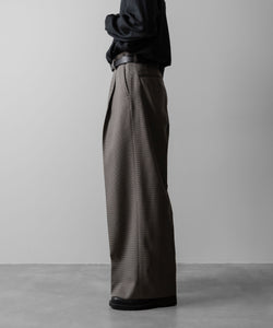 ssstein(シュタイン)のDOUBLE WEAVE HOUNDSTOOTH EXTRA WIDE TROUSERS - HOUNDSTOOTHの公式通販サイトsession福岡セレクトショップ