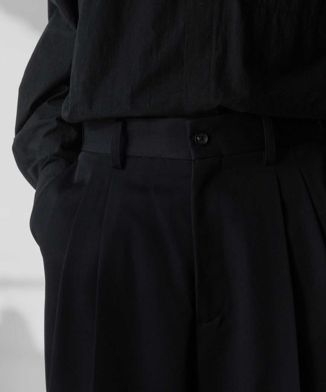 stein(シュタイン)の24SSコレクションLONG WIDE TROUSERSのBLACK sessionセッション福岡セレクトショップ 公式通販サイト