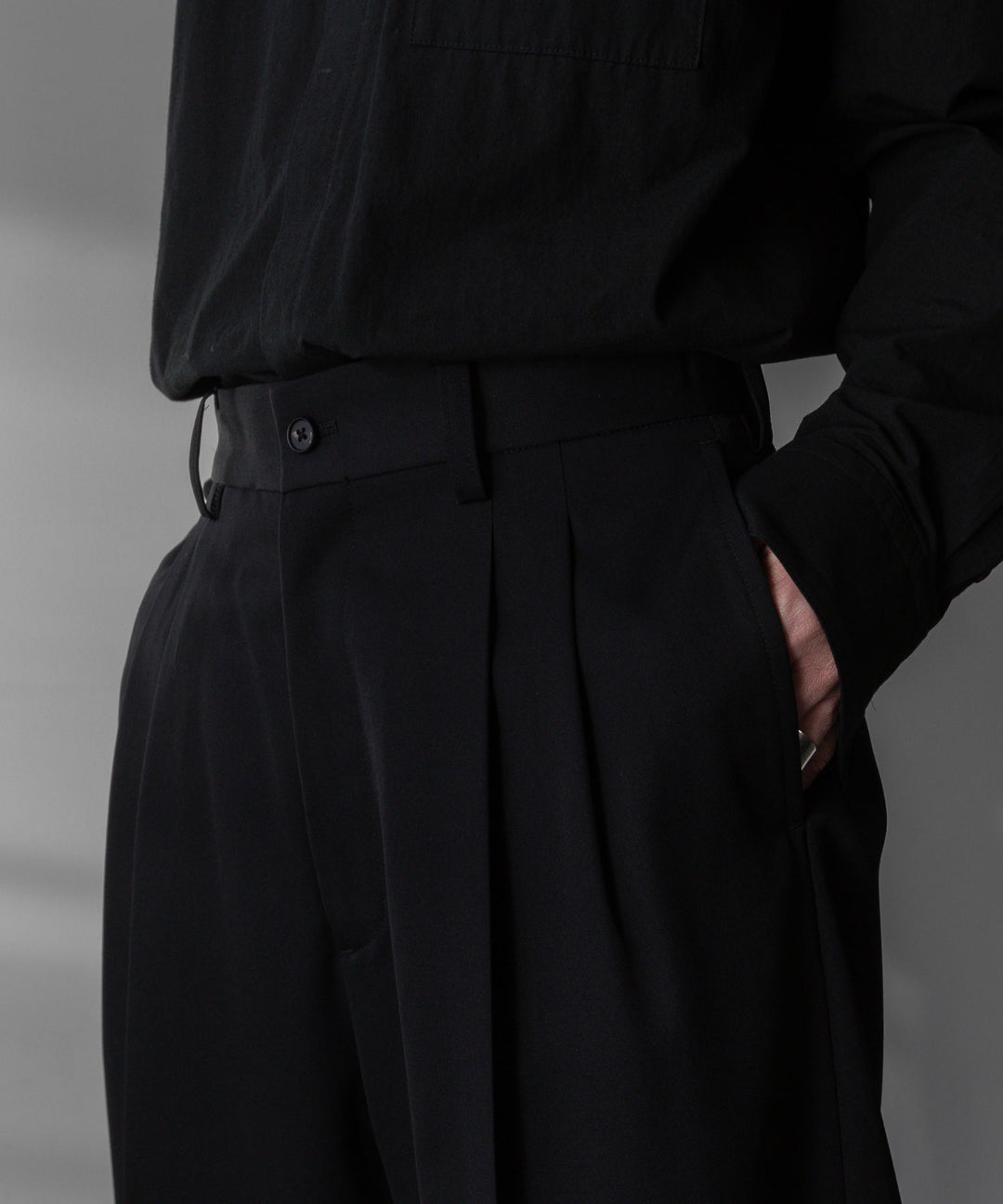 stein(シュタイン)の24SSコレクションLONG WIDE TROUSERSのBLACK sessionセッション福岡セレクトショップ 公式通販サイト