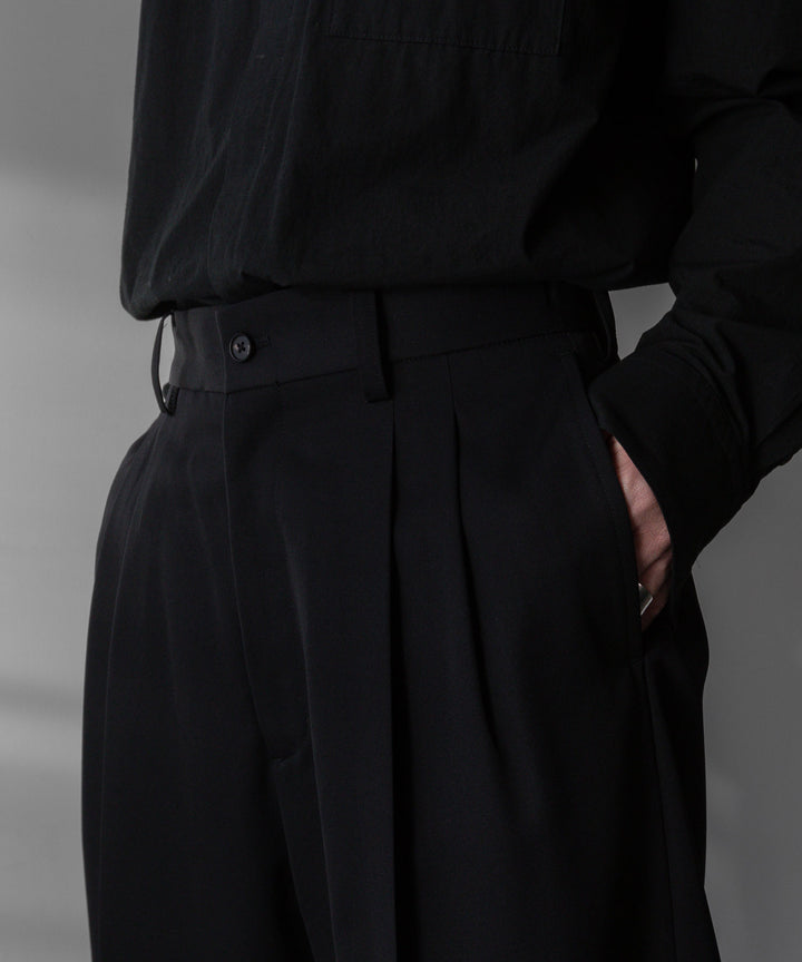 stein(シュタイン)の24SSコレクションLONG WIDE TROUSERSのBLACK sessionセッション福岡セレクトショップ 公式通販サイト