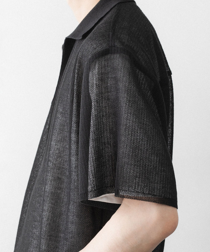 ssstein(シュタイン)のPE/RAMIE KNIT SS SKIPPER - DARK CHARCOALの公式通販サイトsession福岡セレクトショップ