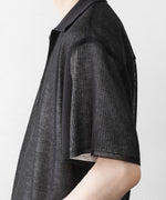画像をギャラリービューアに読み込む, ssstein(シュタイン)のPE/RAMIE KNIT SS SKIPPER - DARK CHARCOALの公式通販サイトsession福岡セレクトショップ
