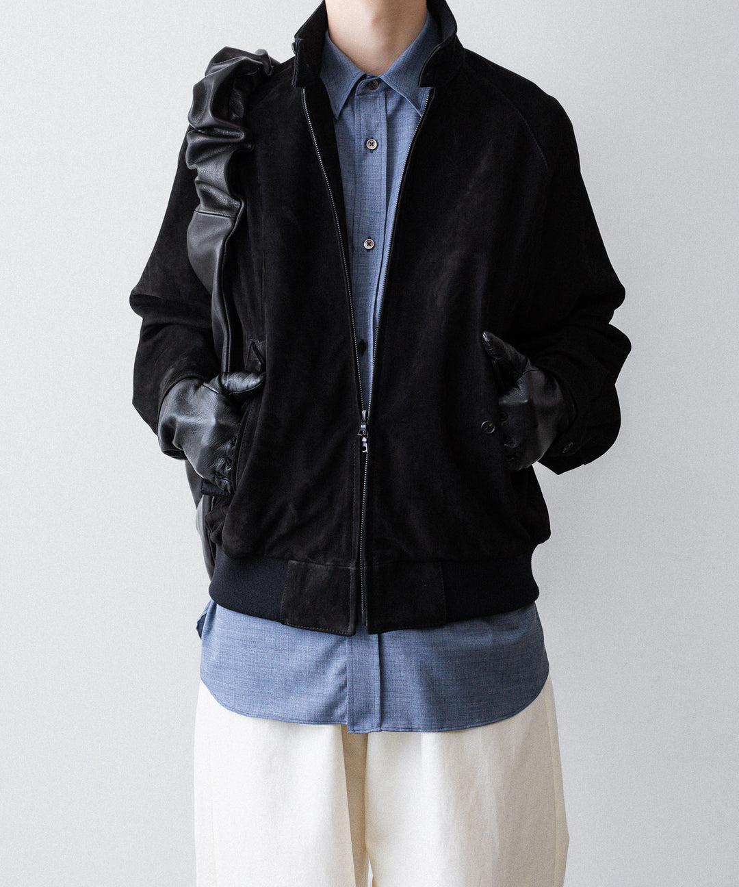 ssstein(シュタイン)のCOW NUBUCK SWING TOP JACKET - BLACKの公式通販サイトsession福岡セレクトショップ